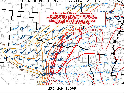Mesoscale Discussion 509