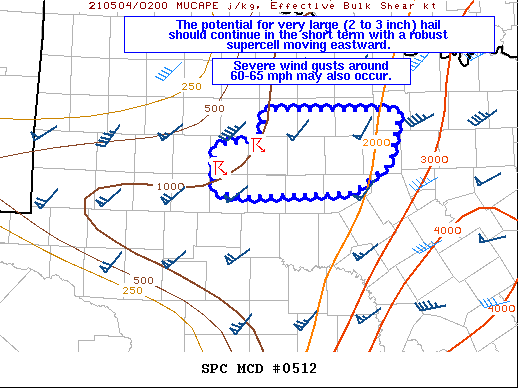 Mesoscale Discussion 512