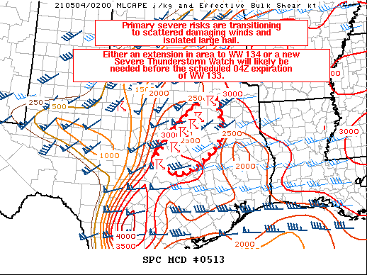 Mesoscale Discussion 513