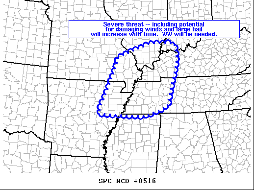 Mesoscale Discussion 516