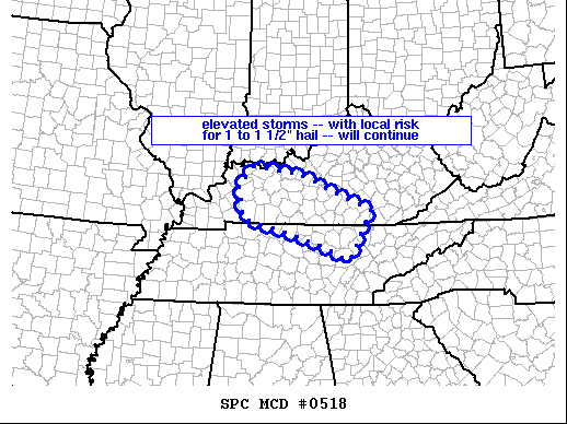 Mesoscale Discussion 518