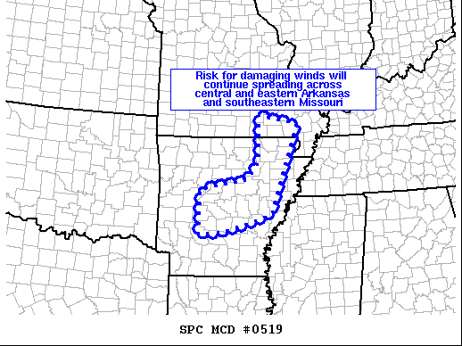 Mesoscale Discussion 519