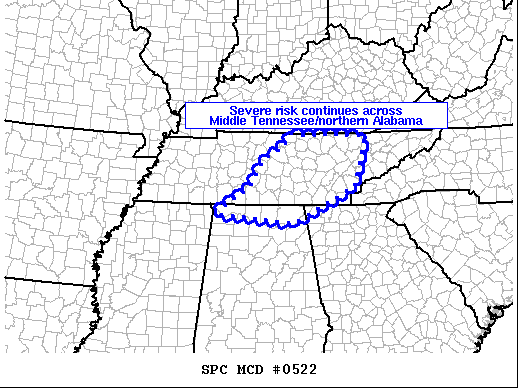 Mesoscale Discussion 522