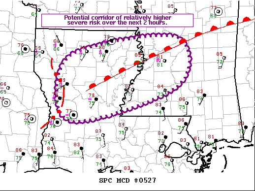 Mesoscale Discussion 527