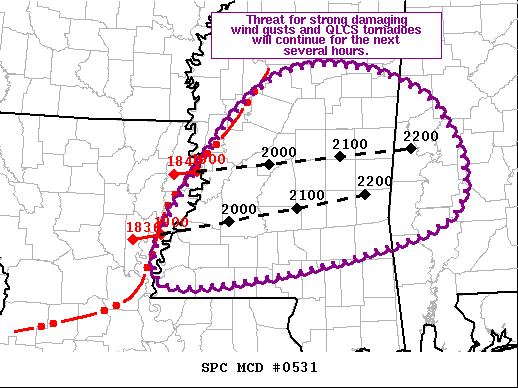 Mesoscale Discussion 531