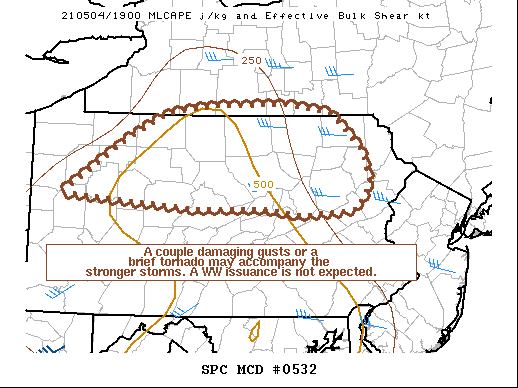 Mesoscale Discussion 532