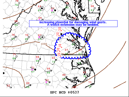 Mesoscale Discussion 537