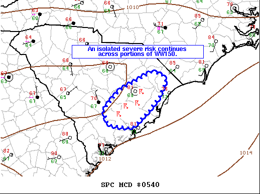 Mesoscale Discussion 540