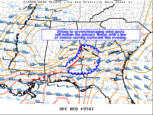 Mesoscale Discussion 541
