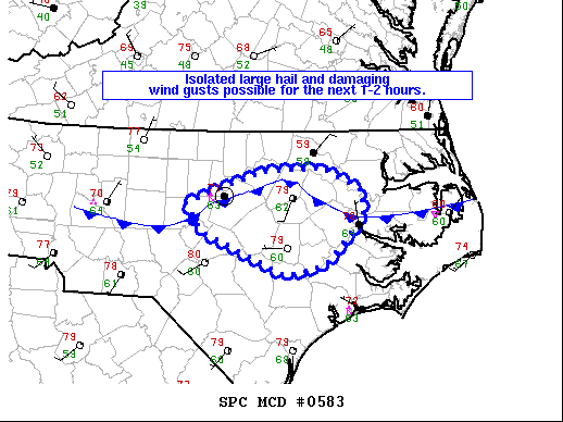 Mesoscale Discussion 583