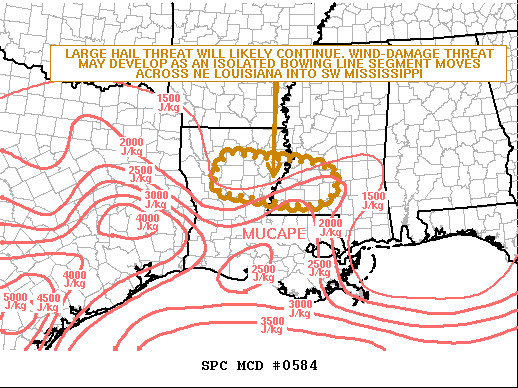 Mesoscale Discussion 584