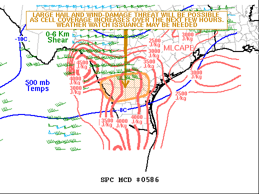 Mesoscale Discussion 586