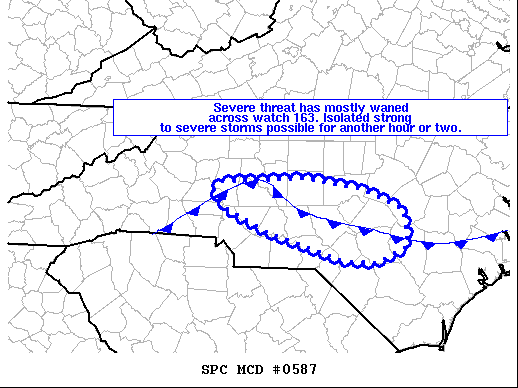 Mesoscale Discussion 587
