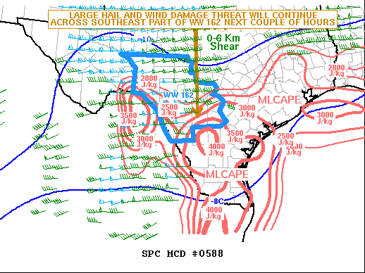 Mesoscale Discussion 588