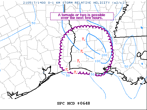 Mesoscale Discussion 648
