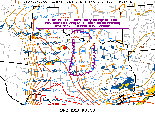 Mesoscale Discussion 658