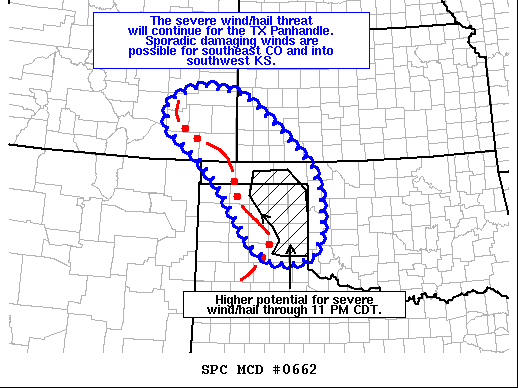 Mesoscale Discussion 662