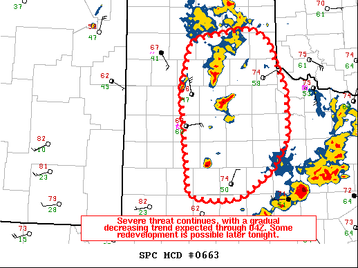 Mesoscale Discussion 663