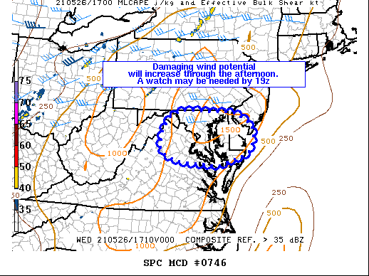 Mesoscale Discussion 746