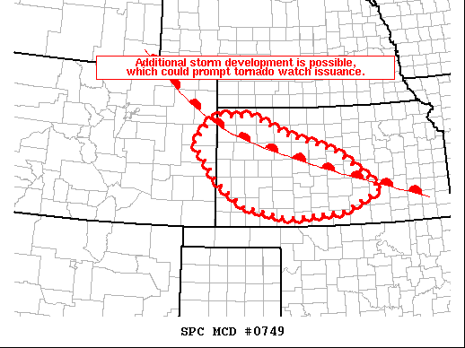 Mesoscale Discussion 749