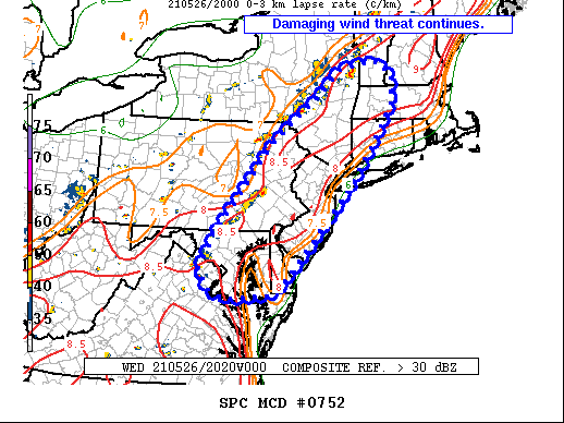 Mesoscale Discussion 752