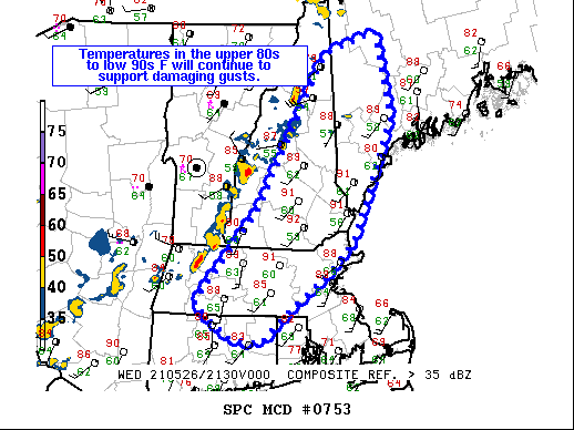 Mesoscale Discussion 753
