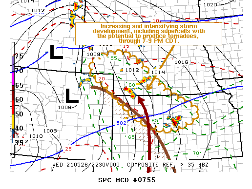Mesoscale Discussion 755