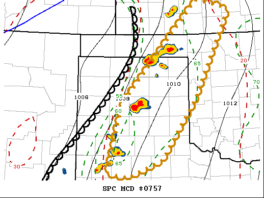 Mesoscale Discussion 757