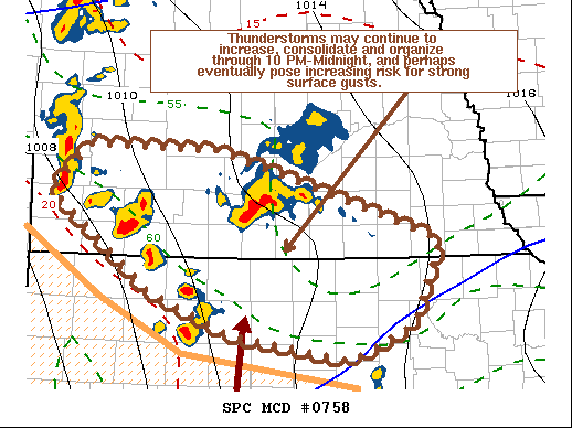 Mesoscale Discussion 758