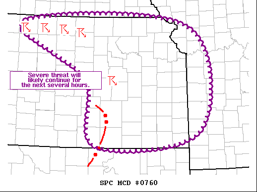 Mesoscale Discussion 760