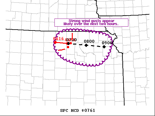 Mesoscale Discussion 761