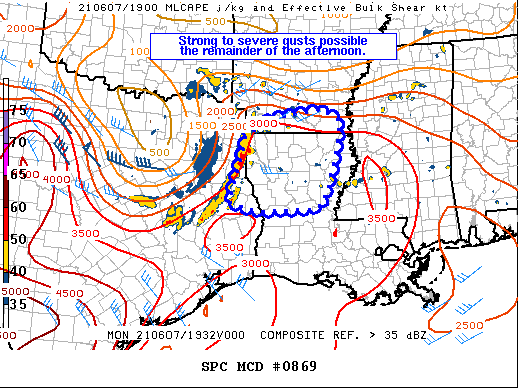 Mesoscale Discussion 869