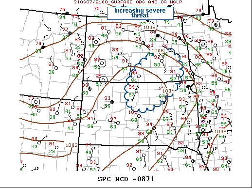 Mesoscale Discussion 871