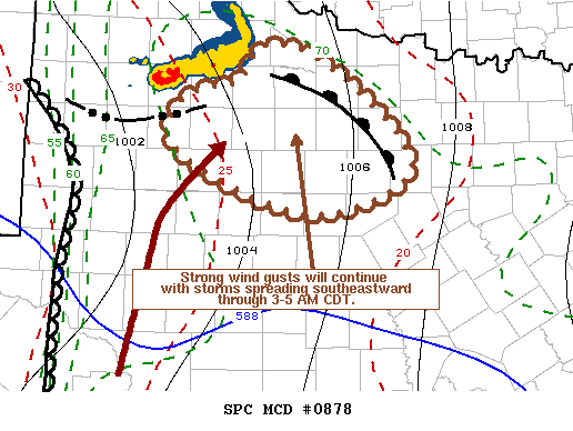 Mesoscale Discussion 878