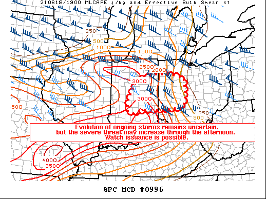 Mesoscale Discussion 996