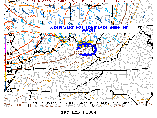 Mesoscale Discussion 1004