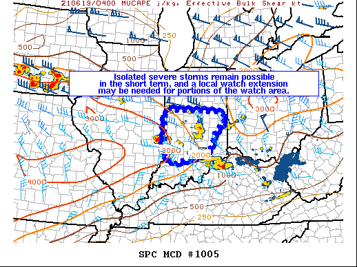 Mesoscale Discussion 1005
