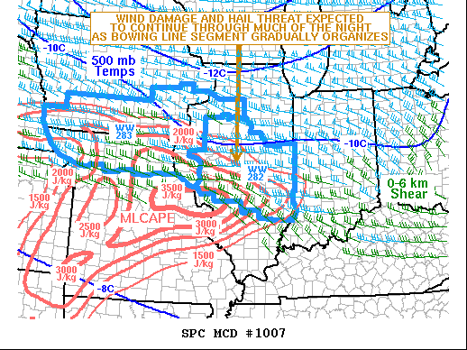 Mesoscale Discussion 1007