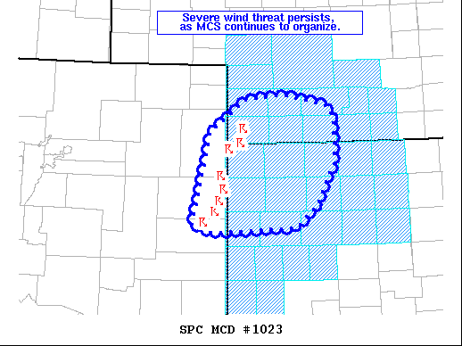 Mesoscale Discussion 1023