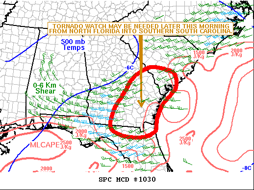 Mesoscale Discussion 1030
