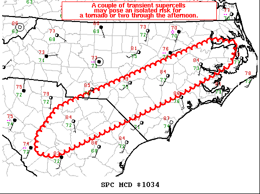 Mesoscale Discussion 1034