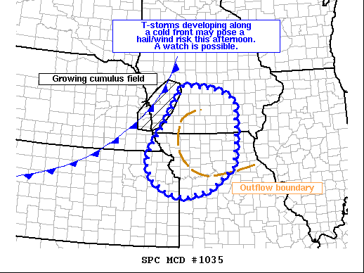 Mesoscale Discussion 1035