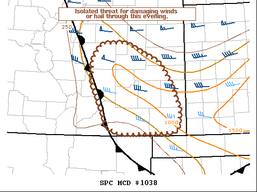 Mesoscale Discussion 1038
