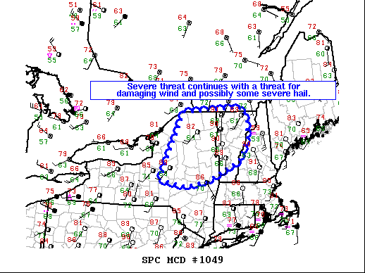 Mesoscale Discussion 1049
