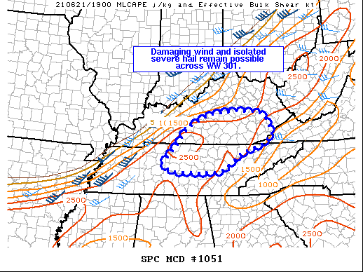 Mesoscale Discussion 1051
