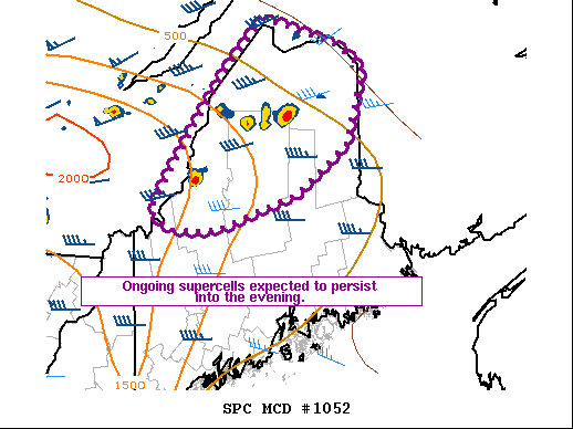 Mesoscale Discussion 1052