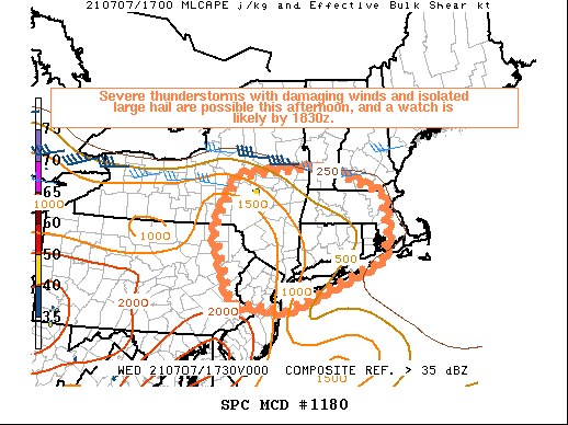 Mesoscale Discussion 1180