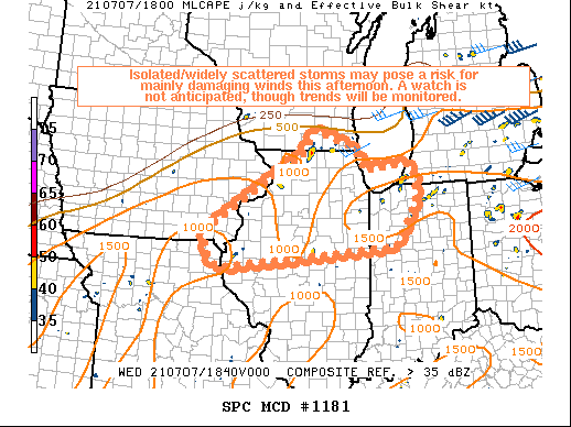 Mesoscale Discussion 1181