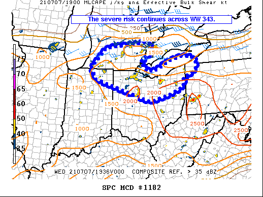 Mesoscale Discussion 1182