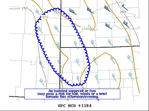 Mesoscale Discussion 1184